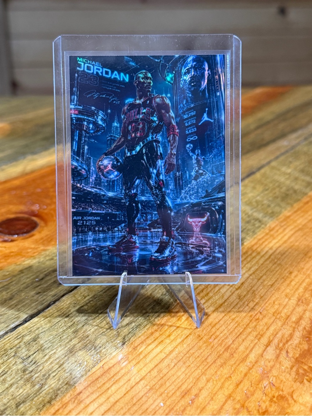 Michael Jordan Chicago Bulls Custom Basketball Trading Card